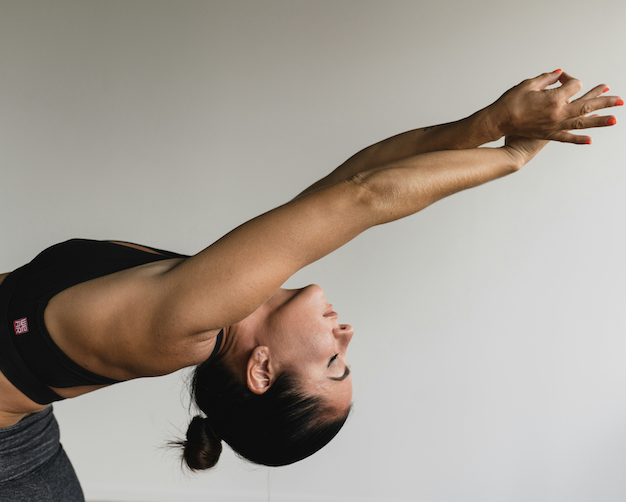 Woman stretching